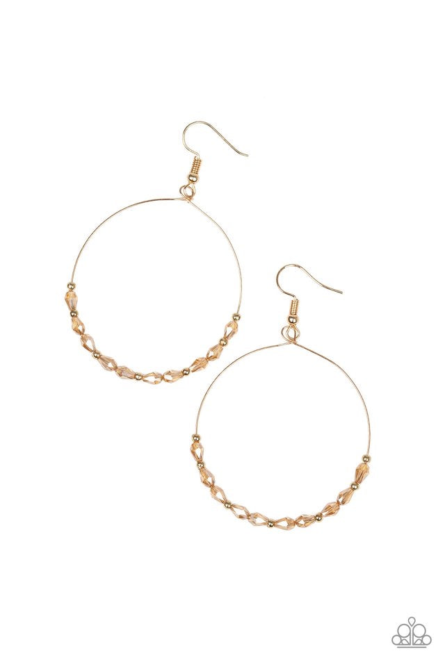 Prize Winning Sparkle Gold-Earrings