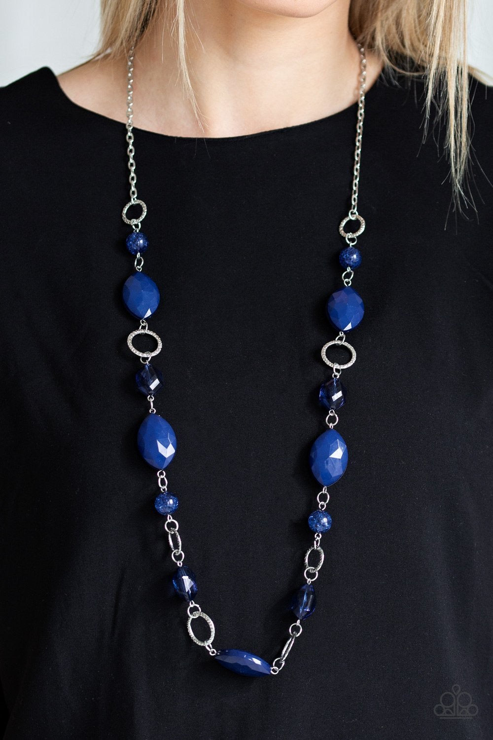 Shimmer Simmer Blue-Necklace