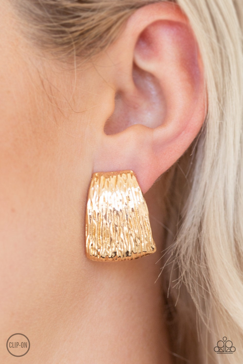 Superstar Shimmer Gold Clip-On-Earrings