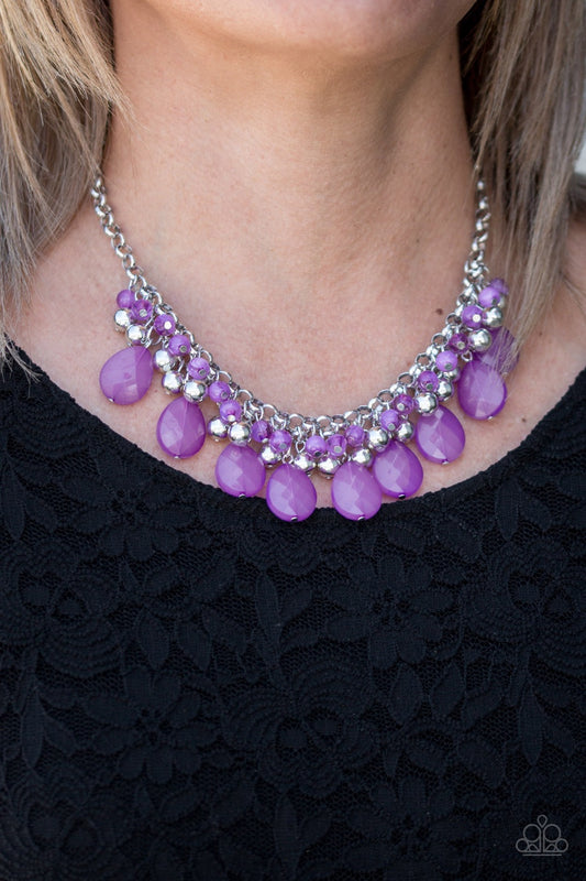 Trending Tropicana Purple-Necklace