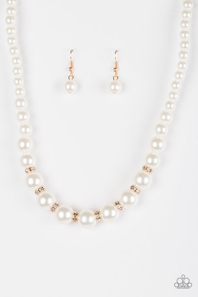 Showtime Shimmer White-Necklace