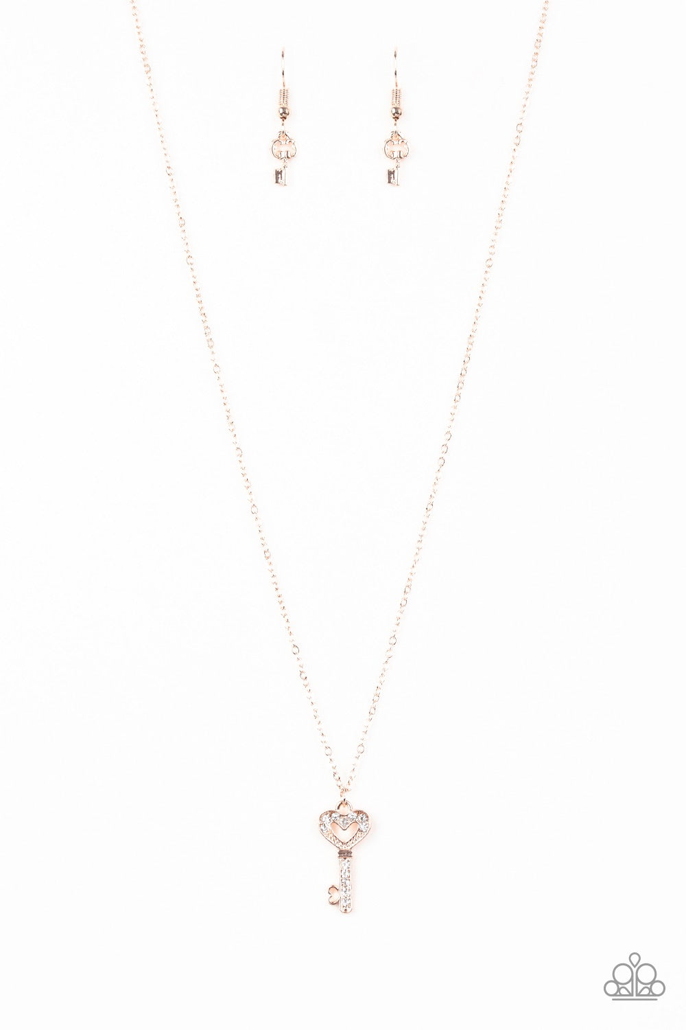 Lock Up Your Valuables Rose Gold-Necklace