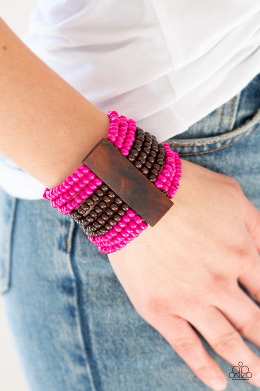 JAMAICAN Me Jam Pink-Bracelet