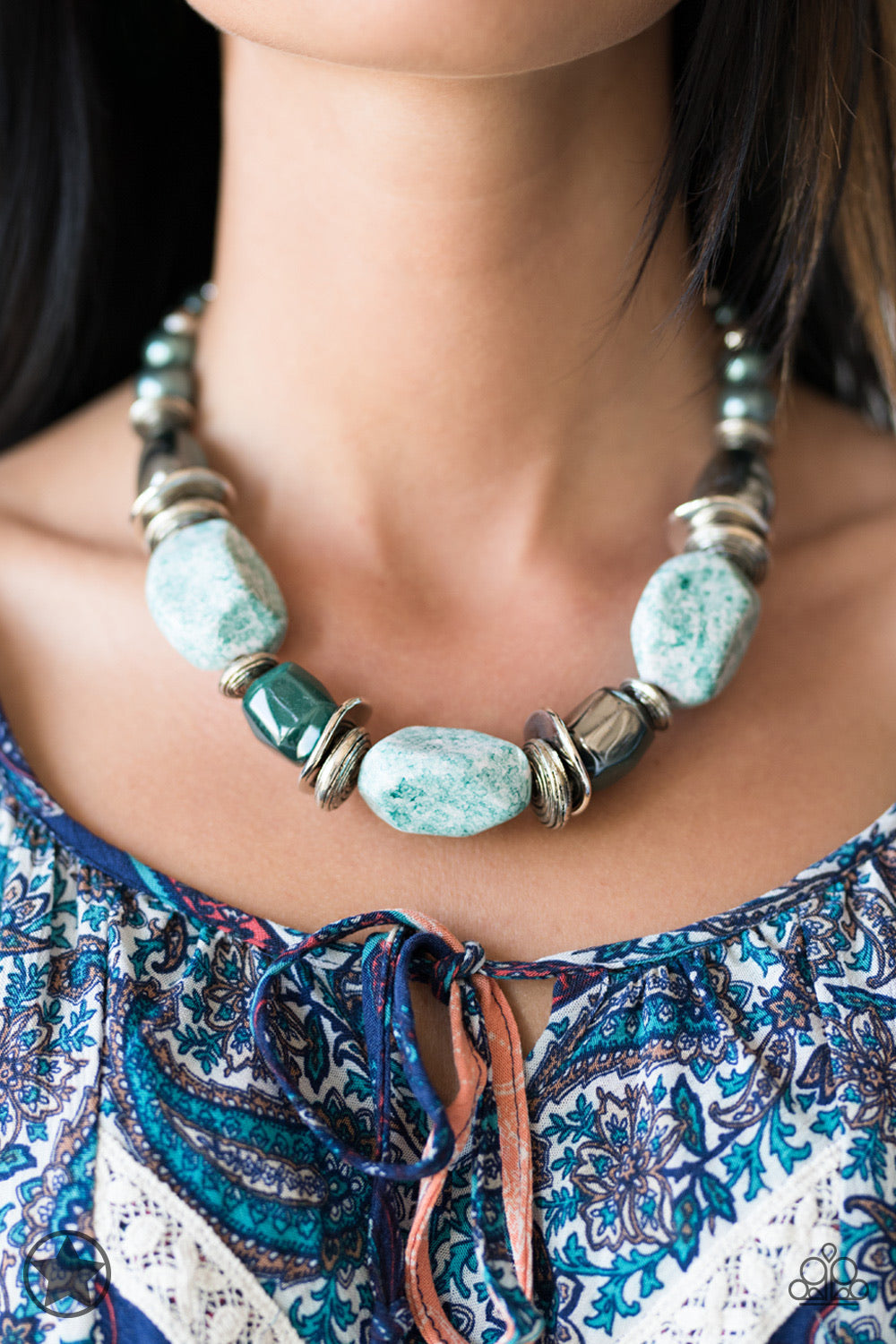 In Good Glazes Blue-Necklace