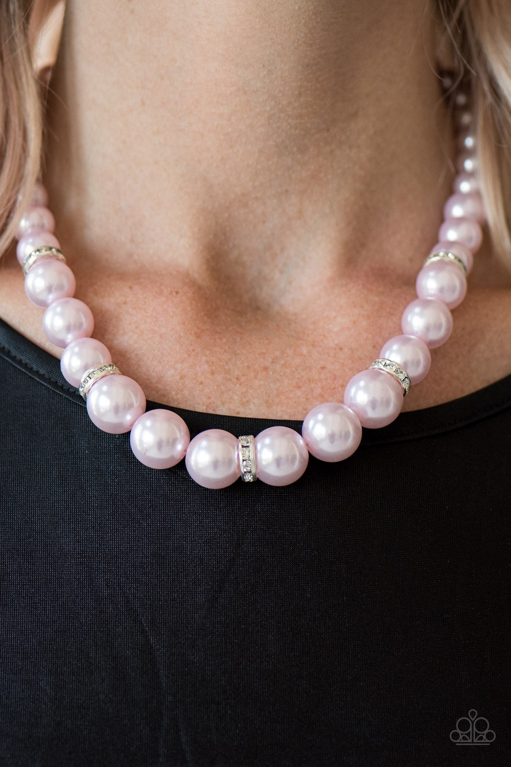 You Had Me At Pearls Pink-Necklace