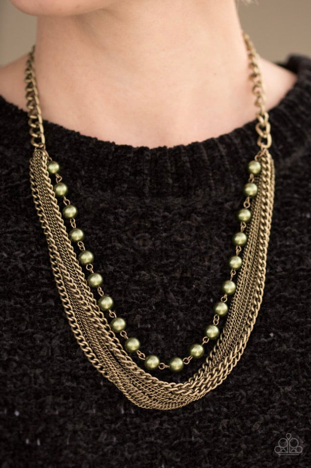 Fierce Fashion Green-Necklace