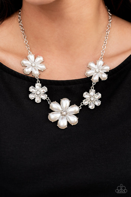 Fiercely Flowering White-Necklace