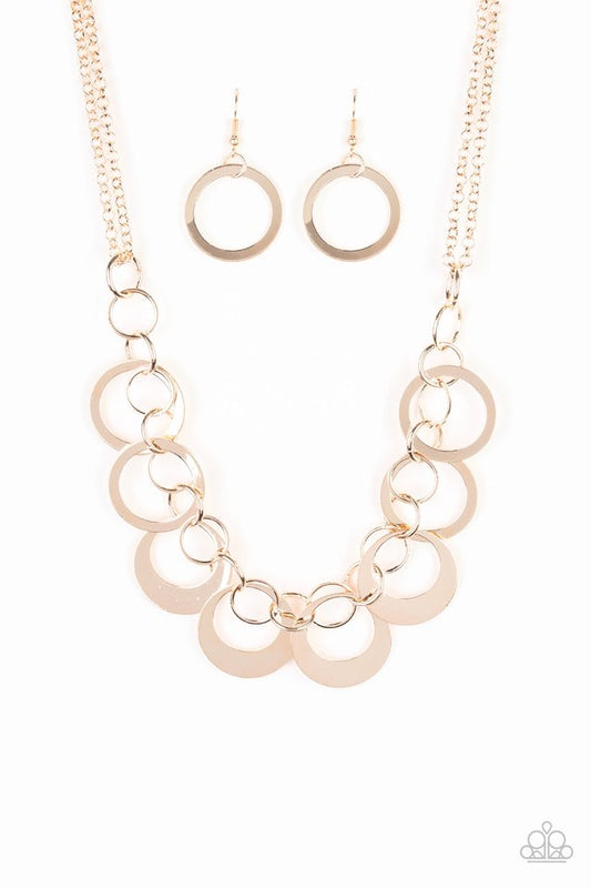 In Full Orbit Rose Gold-Necklace