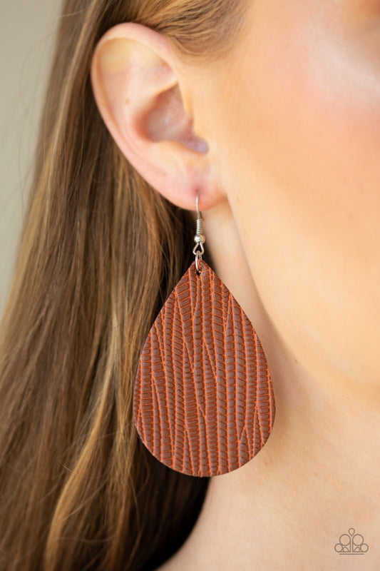 Natural Resource Brown-Earrings