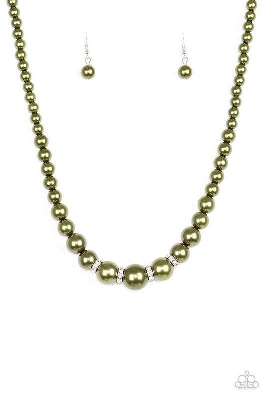 Party Pearls Green-Necklace
