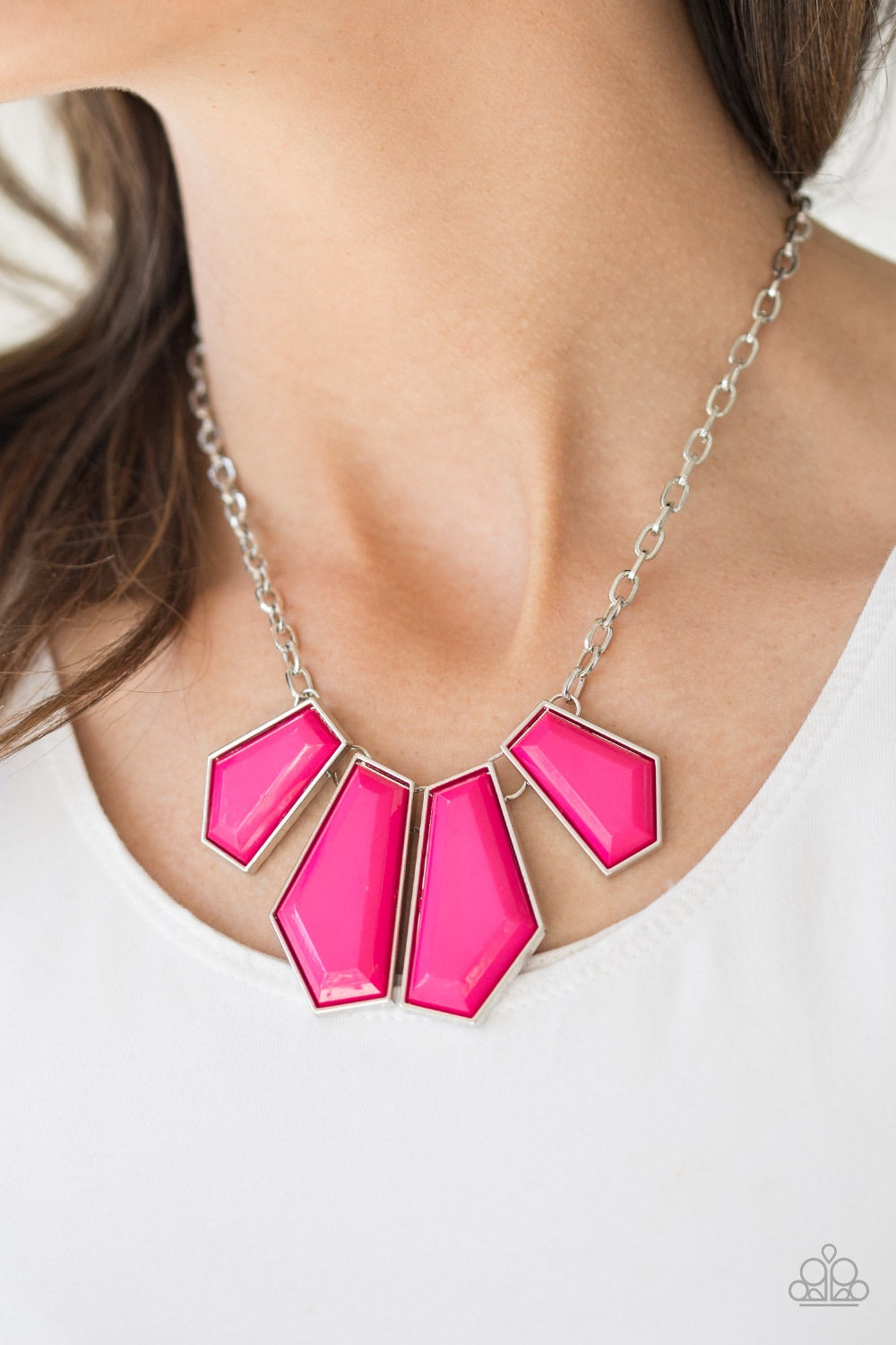 Get Up and GEO Pink-Necklace