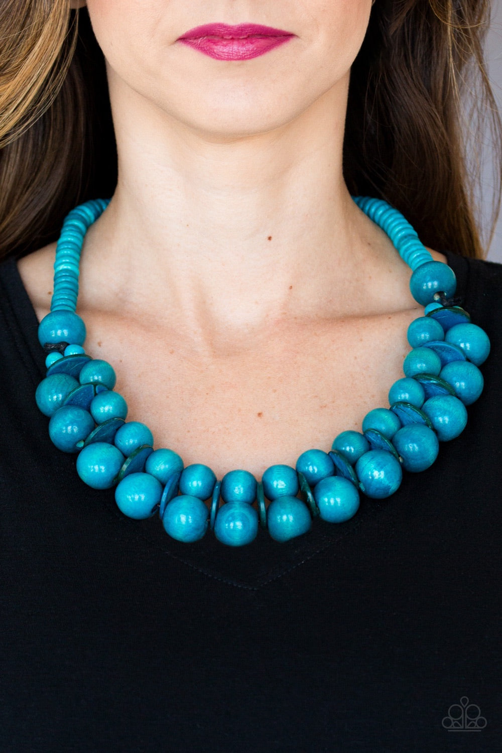 Caribbean Cover Girl Blue-Necklace
