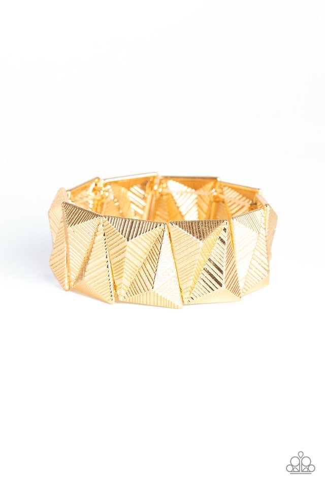Metallic Geode Gold-Bracelet