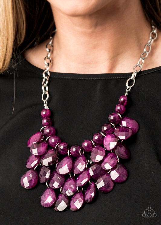 Sorry To Burst Your Bubble Purple-Necklace