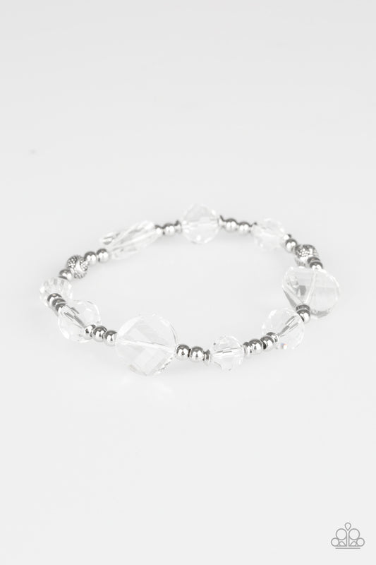 Starry-Eyed Elegance White-Bracelet