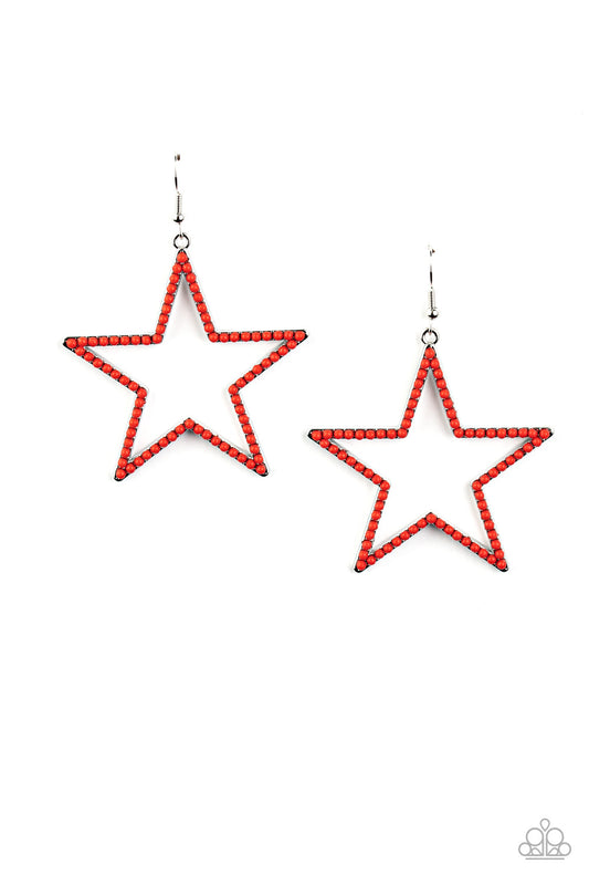 Count Your Stars Red-Earrings