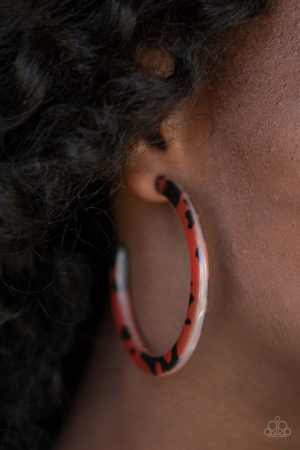 HAUTE-Blooded Brown Hoop-Earrings