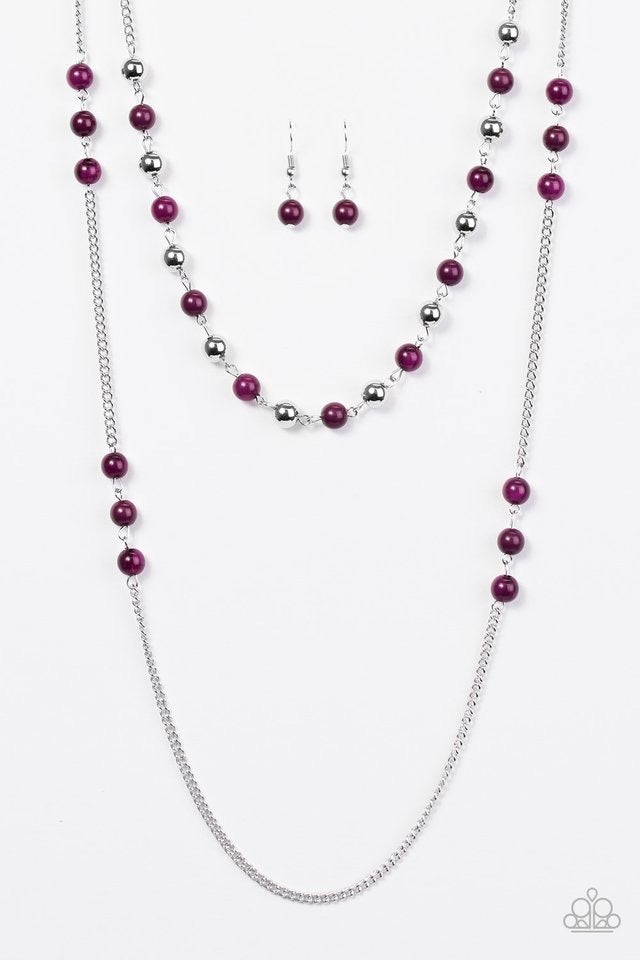 Prismatic Sunsets Purple-Necklace