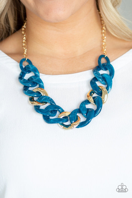 I Have A HAUTE Date Blue-Necklace