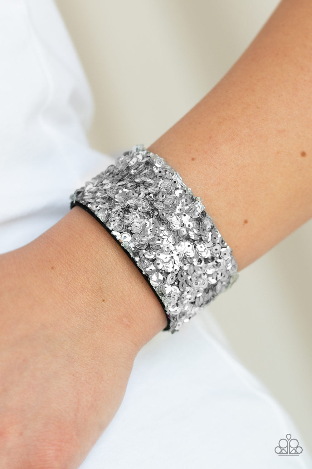 Starry Sequins Silver-Bracelet