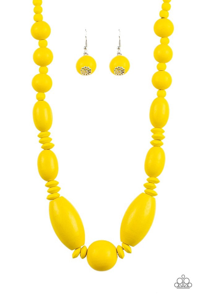 Summer Breezin’ Yellow Necklace