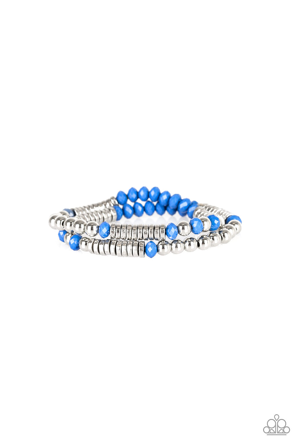 Downright Dressy Blue-Bracelet