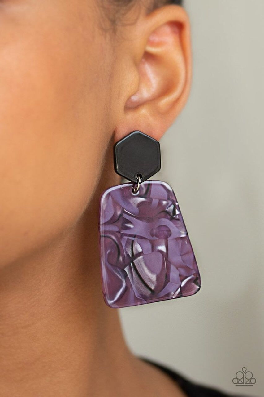 Majestic Mariner Purple-Earrings
