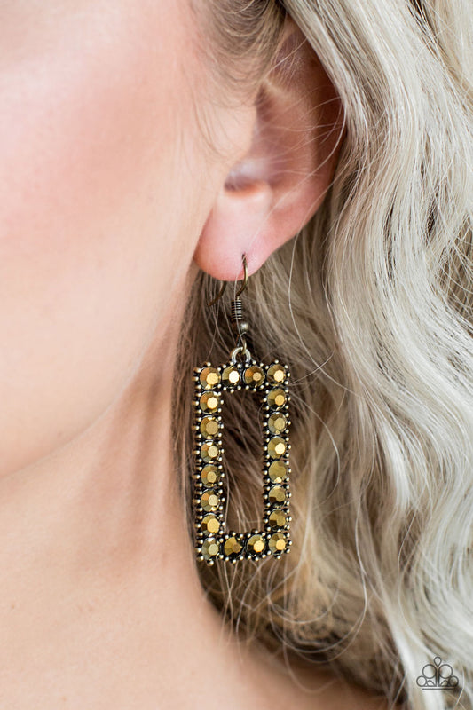 Mirror, Mirror Brass-Earrings