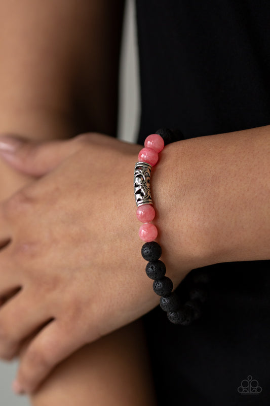 Modern Meditation Pink-Bracelet