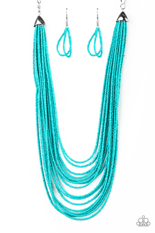 Peacefully Pacific Blue-Necklace