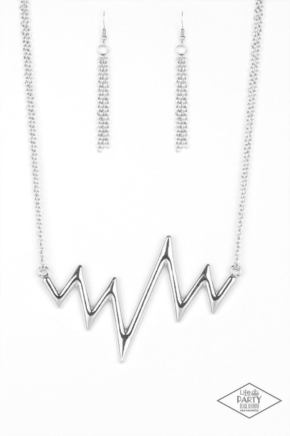 In A Heartbeat Silver-Necklace
