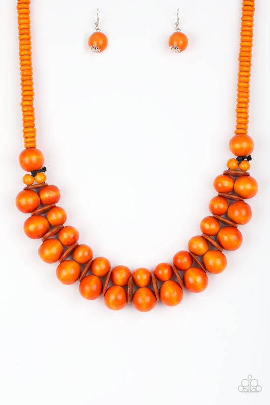 Caribbean Cover Girl Orange-Necklace