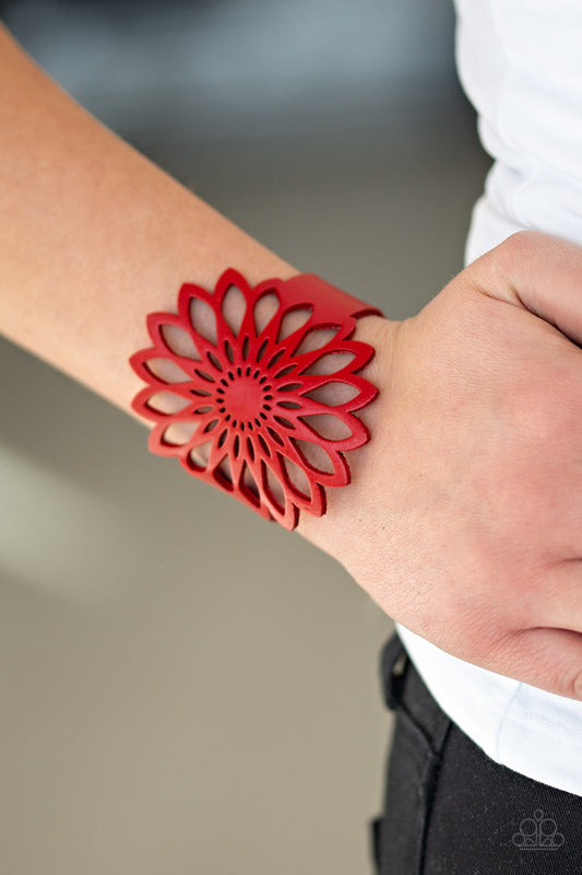 Wildly Wildflower Red-Bracelet